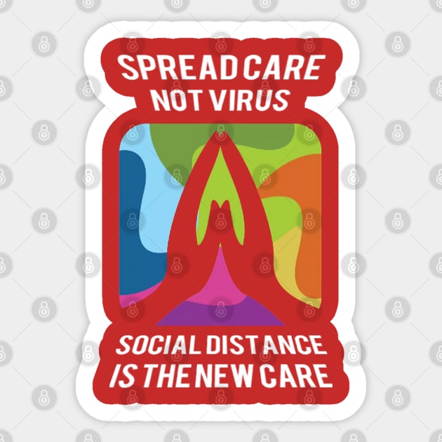 social distancing 004 Sticker by theshirtproject2469